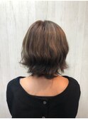 ショート　パーマ　外ハネ