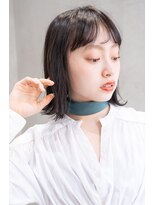 エース (ACE)&nbsp;ACE横浜　外ハネスリークボブ×ネイビーブラックアッシュ