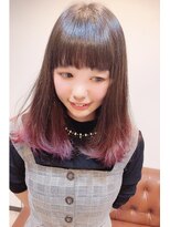 メルティー ヘア(Melty hair)&nbsp;グレージュ☆ラベンダーxピンク☆グラデーション(ブリーチあり)