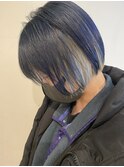[ＡＫＩＫＯ]ネイビーブルー×ショート☆0112327997