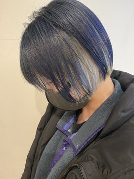 エル(EL by green) [ＡＫＩＫＯ]ネイビーブルー×ショート☆0112327997