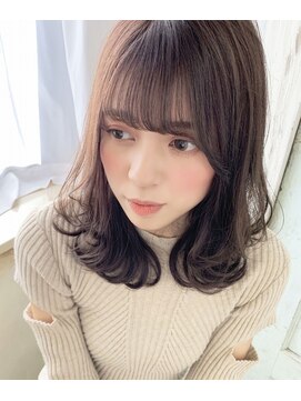 ジュール(Jule) 好印象抜群の大人こ慣れ色気ミディアム★ひし形小顔前髪　神戸