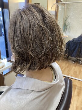 アトリエ 2.23 ドゥドゥトロワーサンテ(ATELIER 2.23 sante) ボブ×デジタルパーマ