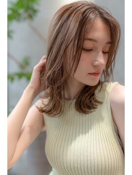 オースティン 登戸向ケ丘遊園(AUSTIN) 大人かわいい前髪セシルカットココアブラウンフリンジウェーブ