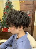 ツイストスパイラルパーマセンターパート<理容室>川口鳩ヶ谷14