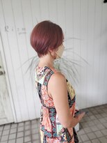 ヘアスペース リズム グリーン(Hair space Rizm green)&nbsp;ピンクベージュショートボブ 30代40代50代60代