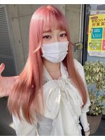 ガルボ ヘアー(garbo hair) #ガルボ#ハイトーン#エクステ#ブリーチ#髪カリスマ#ピンクカラー