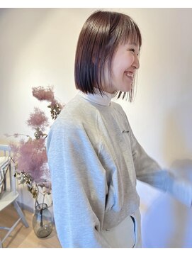 ノハナ(nohana) 【似合わせカット】おとな可愛い切りっぱなしボブ