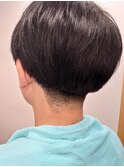 ツーブロックバーバーマッシュ ショート ビジネスマン 学生 黒髪