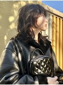 マッシュウルフレイヤー☆20代30代40代グレージュ大人かわいい