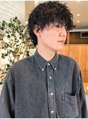 波巻きパーマ