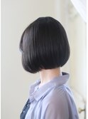 黒髪暗髪ナチュラルなボブ