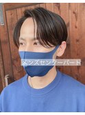 色気バツグン!メンズセンターパート#早良区メンズカット人気