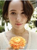 ハンサムショート / 抜け感 / 大人かわいい / ベージュ