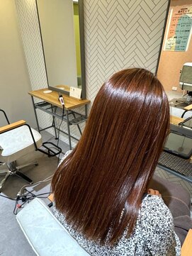 ニノット 武蔵小杉(○nino.) #美髪#エアリーロング#ピンクブラウン#切りっぱなしボブ