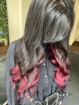 ダブル アンダーバー サロン(W_SALON) グラデーションピンク