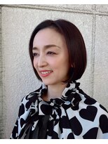 DGG 名古屋&nbsp;丸みボブ　大人女性　前髪なしボブ　名駅ショート