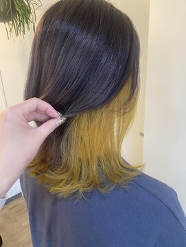 エンリー(ENlee) 【川瀬】イエローカラー×インナーカラー