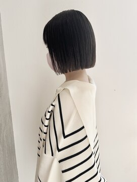 ヨーク(YOKE) YOKE 切りっぱなしボブ大人ボブ髪質改善オリーブグレージュ