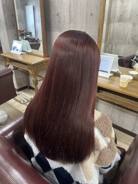 シェノン 近鉄奈良店(CHAINON) 縮毛と同時に叶える髪質改善×暖色カラー