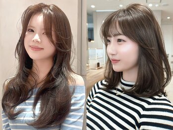 ジーナ 難波(Zina)の写真/【カット+ケアカラー+クイックTR¥7900】印象を変える顔周りの似合わせカットはZinaにお任せ[難波]