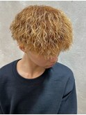 ツイストスパイラル×ブラウン×金メッシュ