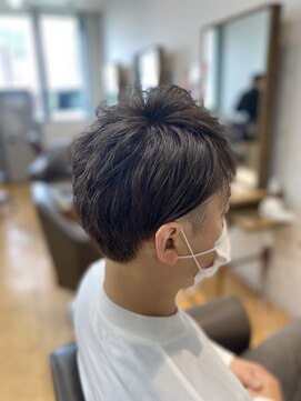 ブルーム(bloom) 朝のセットが時短!爽やかツーブロックショート