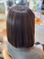 クレップスヘアーヒマワリ(CRE'PS HAIR HIMAWARI)&nbsp;ミディアムボブ×髪質改善縮毛矯正