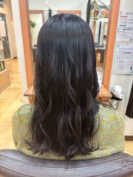 大人可愛い透け感ゆるふわルーズヘア