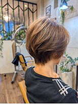 ミューズ 藤が丘店(MUSE)&nbsp;After/50代/白髪ぼかし×ショートカット