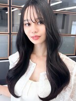 ヘアープロデュース ラピセット 松山(Lapset)&nbsp;大人上品◎ロング暗髪くびれ巻き韓国ヘア