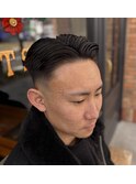 スキンフェードツーブロック刈り上げジェットモヒカンマンバン