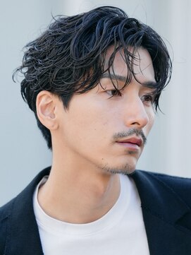 フィフス 札幌大通(fifth) 札幌フェザーパーマセンターパートメンズパーマフェザーショート