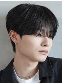 渋谷緩めフェザーニュアンスパーマセンターパートパーマ落とし