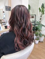 アメイジングヘアー 中沢店(AMAZING HAIR)&nbsp;たっぷりハイライト×ガーネット