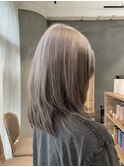 【2ブリーチ】ホワイトアッシュ × ミルクティーグレージュ