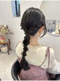 ヘアセット/ヘアアレンジ/結婚式ヘア/シニヨン/ハーフアップ