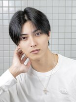 エイド 本店(aid)&nbsp;ラウンドシースルーコンマショート × ナチュラルストレート