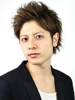 パティオンツー(PATIONN2)&nbsp;無造作パーマ毛束感モテヘア爽やかアップバングメンズショート