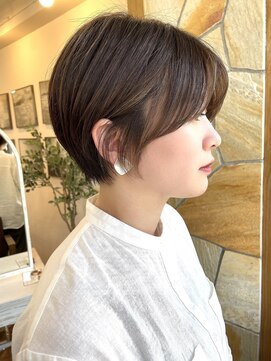 ビューオオサカ(VIEW OSAKA) 垢抜けたい女子発見！マッシュショート☆透明感マロンベージュ