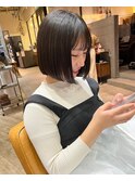 ぱつっとミニボブ