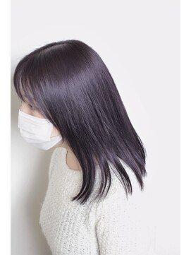 ビアージュ(Viage) :ミディ　:セミロング　:ディープパープル　:イルミナ　:暗髪