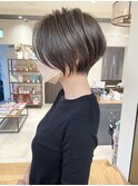 《30代40代》白髪ぼかしハイライト×前下がりボブ【イケダ】
