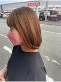 小顔大人可愛いイヤリングカラーオレンジ20代30代40代