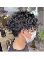 ロンドカスティーヨ 四日市(Lond castillo)&nbsp;ツイストスパイラルパーマ/センターパート/MEN’SHAIR
