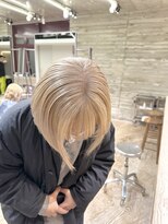ヲタク 渋谷 代官山 恵比寿(wotaku.)&nbsp;ミルクティーベージュダブルカラーケアブリーチメンズハイトーン