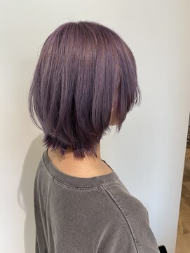 コト 福井大和田店(coto) ウルフボブ　ラベンダーカラー　福井美容室