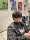 ナチュラルマッシュ×シャドウパーマ［12月］