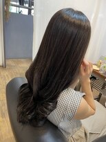 アオゾラヘアー 本店(AOZORA HAIR)&nbsp;＊うる艶髪＊ビターショコラ_つやつやロング×ソフトグレージュ