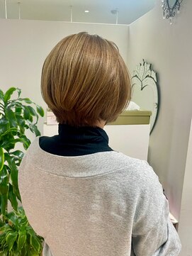 アビエクレール 河内花園(abije claire) まるみショートボブ【河内花園/髪質改善/白髪ぼかし】